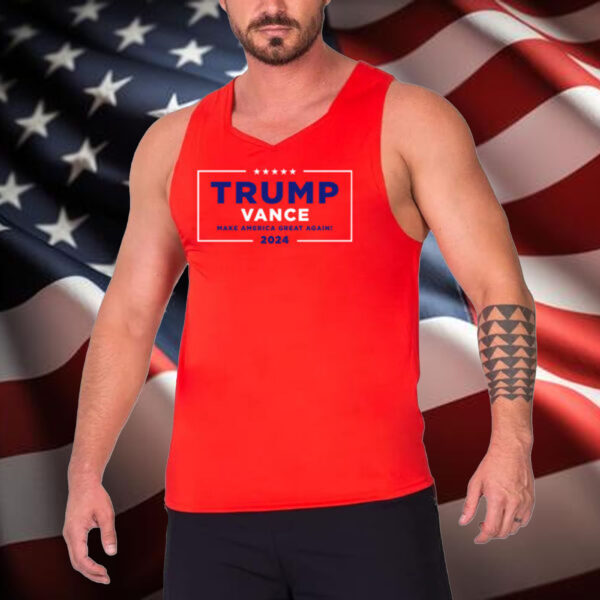 Hulk Hogan Trump Vance 2024 Red Tank Top Shirt, Trump Super muscle 2