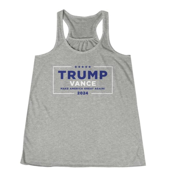 Hulk Hogan Trump Vance Women's Flowy Racerback Tank Shirt