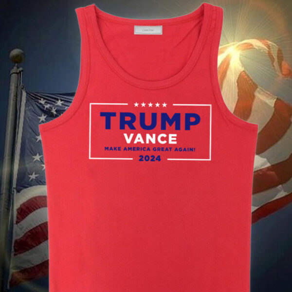 Trump Vance MAGA 2024 Red Tank Top,Trump Super Hero