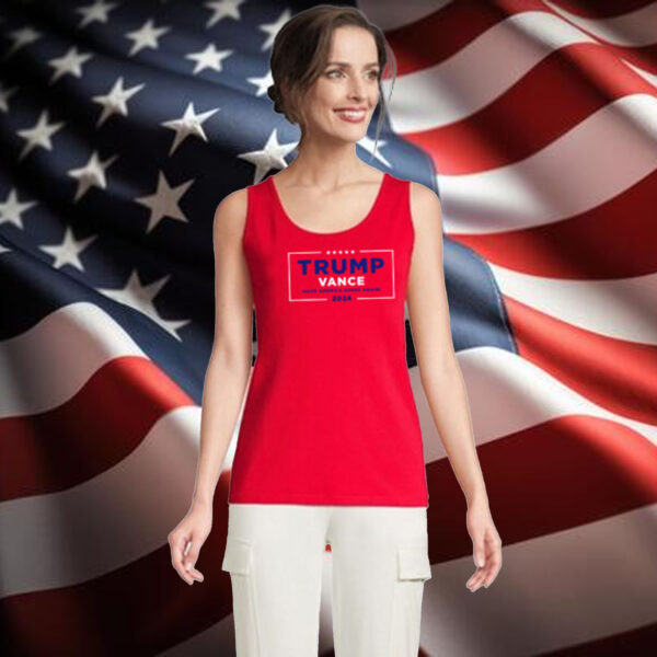 Trump Vance MAGA Women’s Red Shirt Tank Top, Trump Super power 20241