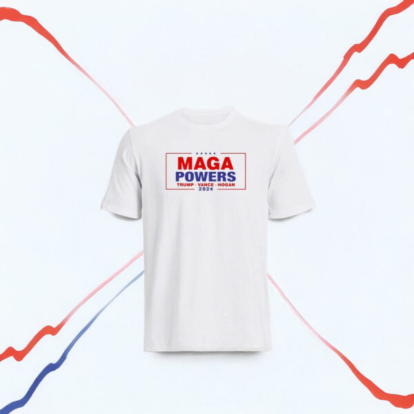 Hulk Hogan Wearing Maga Powers Trump Vance Hogan T-Shirt