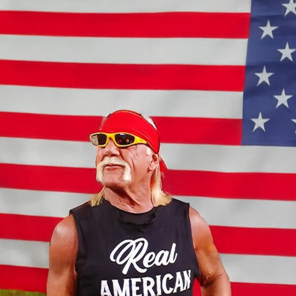 Hulk Hogan Wearing Real American Beer T-Shirt