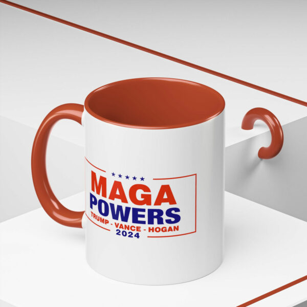 Hulk Hogan wearing Maga Powers Trump Vance Hogan Mug